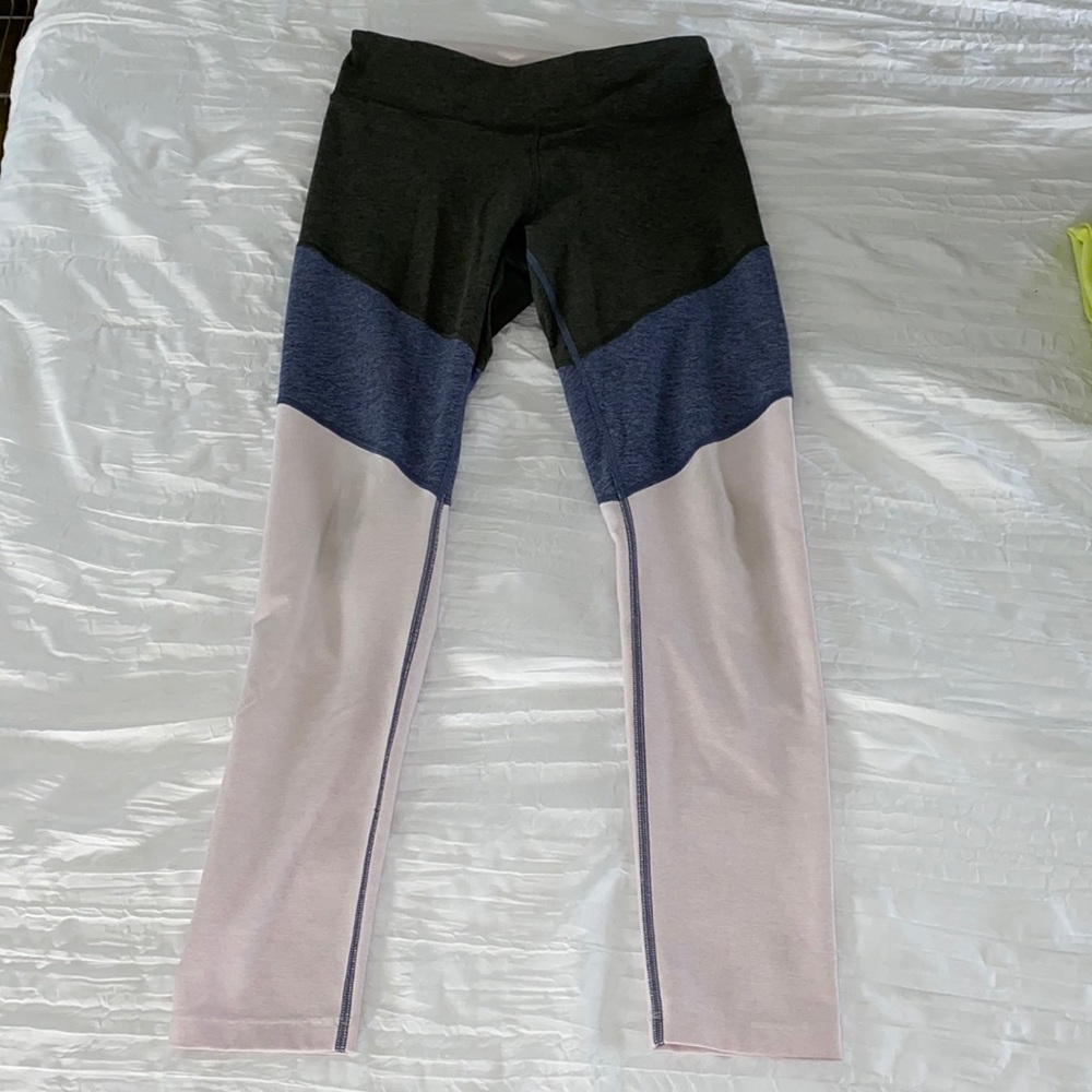 outdoor voices high waisted color block leggings